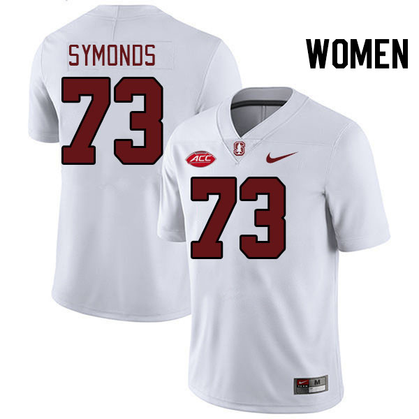 Women #73 Charlie Symonds Stanford Cardinal 2024 ACC Conference College Football Jerseys Stitched-Wh